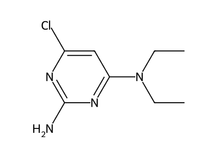 2-Amino-6-chloro-4-(diethylamino)pyrimidine molecular structure