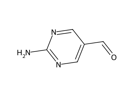 2-aminopyrimidine-5-carboxaldehyde molecular structure