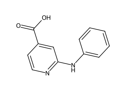2-Anilinoisonicotinic acid molecular structure