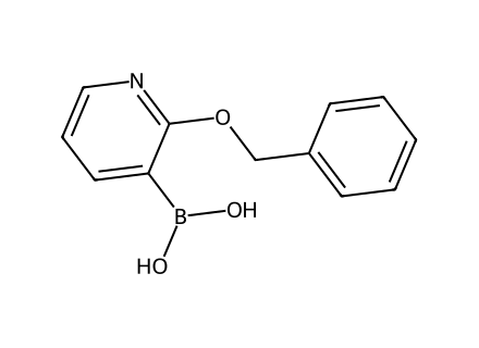 2-benzyloxypyridine-3-boronicacid molecular structure