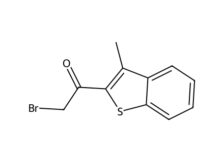 2-Bromo-1-(3-methylbenzo[b]thiophen-2-yl)ethan-1-one molecular structure