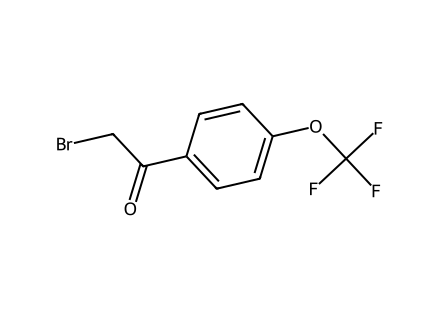 2-Bromo-1-[4-(trifluoromethoxy)phenyl]ethan-1-one molecular structure