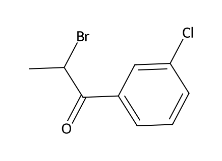 2-Bromo-3'-Chloropropiophenone molecular structure