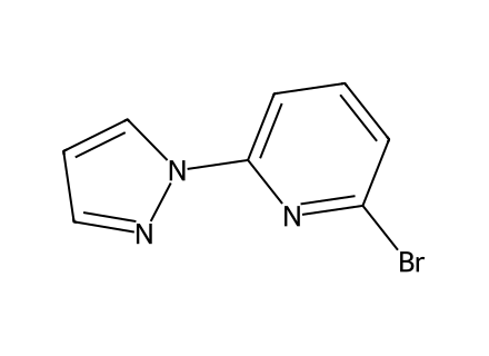 2-Bromo-6-(1H-pyrazol-1-yl)pyridine molecular structure