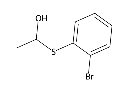 2-Bromophenylthioethanol molecular structure