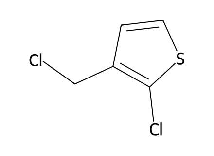2-Chloro-3-(chloromethyl)thiophene molecular structure