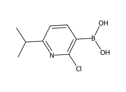 2-Chloro-6-isopropylpyridine-3-boronic acid molecular structure