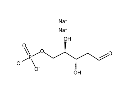 2-deoxyribose-5-phosphate-sodium-salt molecular structure
