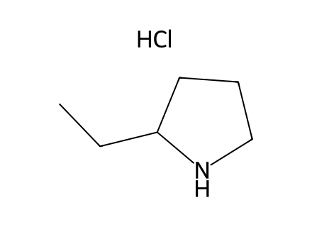 2-Ethylpyrrolidine hydrochloride molecular structure