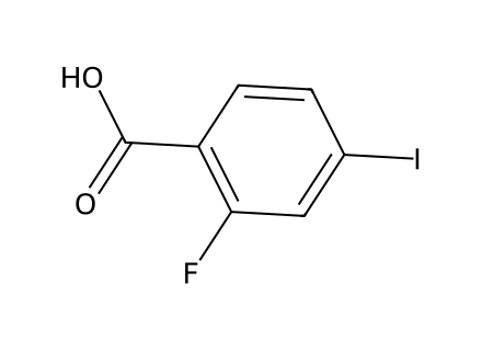 2-Fluoro-4-Iodobenzoic Acid molecular structure