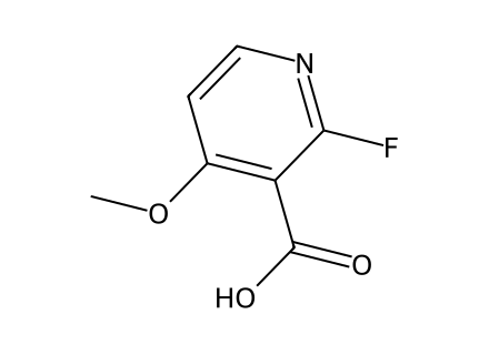 2-Fluoro-4-methoxynicotinic acid molecular structure