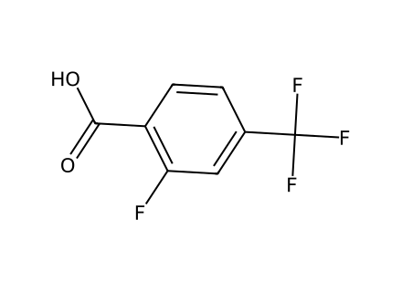 2-Fluoro-4-(trifluoromethyl)benzoic acid, 98+% molecular structure