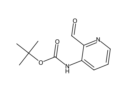 (2-Formyl-pyridin-3-yl)-carbamic acid tert-butyl ester molecular structure