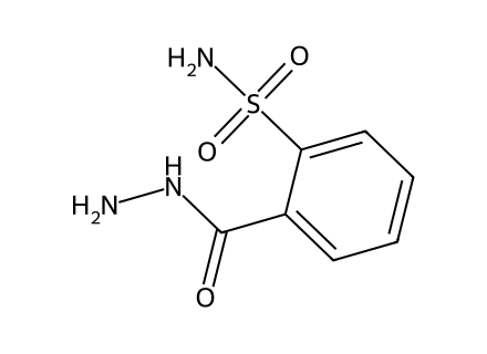 2-hydrazinocarbonyl-benzenesulfonamide molecular structure