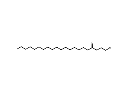 2-Hydroxyethyl stearate molecular structure