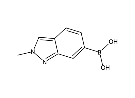 2-Methyl-2H-indazole-6-boronic acid molecular structure