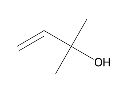 2-methyl-3-buten-2-ol molecular structure