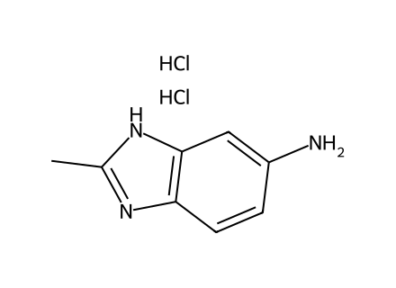 2-Methyl-3H-benzoimidazol-5-ylamine dihydrochloride structural formula