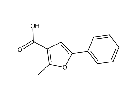 2-Methyl-5-phenyl-3-furoic acid molecular structure