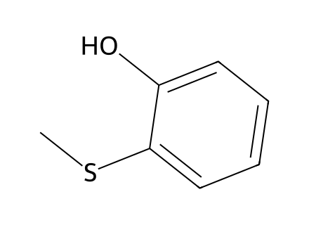 2-(Methylthio)phenol, 97+% molecular structure