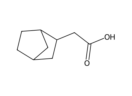 2-Norbornaneacetic Acid molecular structure