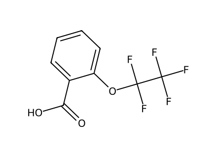 2-(Pentafluoroethoxy)benzoic acid molecular structure