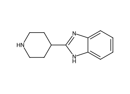 2-piperidin-4-yl-1h-benzoimidazole molecular structure