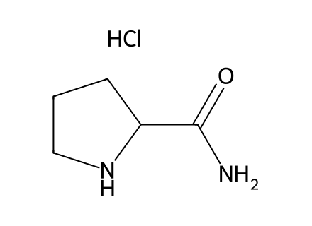 2-Pyrrolidinecarboxamide hydrochloride molecular structure