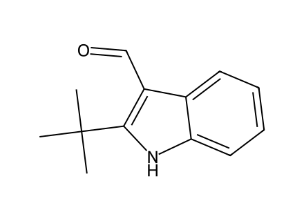 2-tert-Butyl-1H-indole-3-carbaldehyde molecular structure