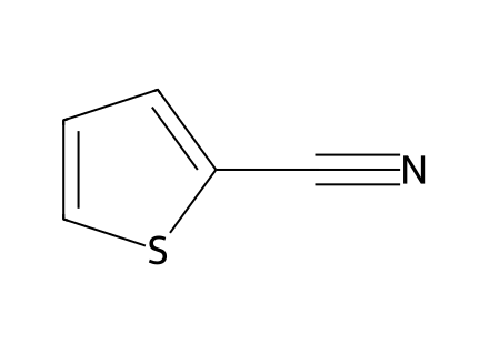 2-Thiophenecarbonitrile structural formula