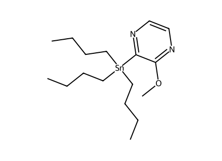 2-tributylstannyl-3-methoxypyrazine molecular structure