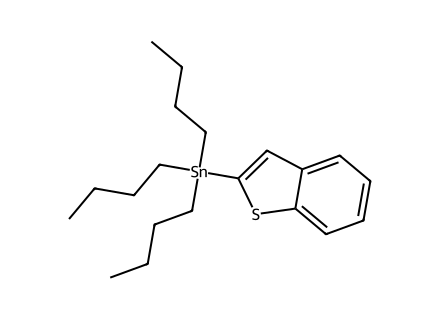 2-Tributylstannylbenzo[b]thiophene molecular structure