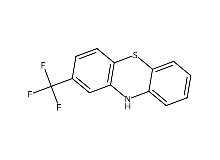 2-Trifluoromethylphenothiazine molecular structure
