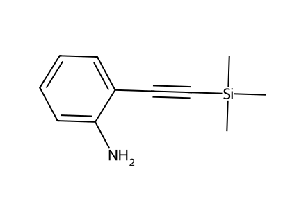 2-((Trimethylsilyl)Ethynyl)Aniline molecular structure