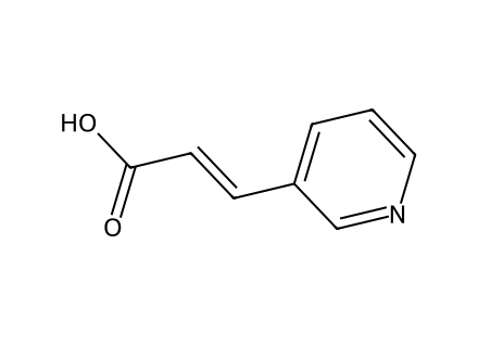 (2E)-3-Pyridin-3-ylacrylic acid molecular structure