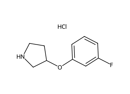 3-(3-Fluorophenoxy)pyrrolidine hydrochloride molecular structure
