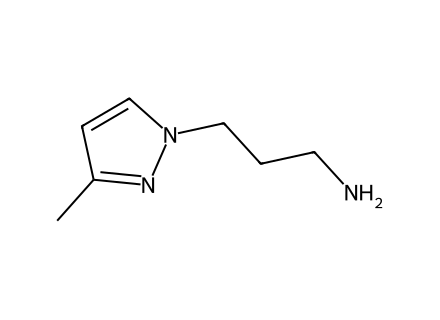 3-3-methyl-pyrazol-1-yl-propylamine molecular structure