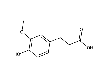 3-(4-Hydroxy-3-methoxyphenyl)propionic acid molecular structure