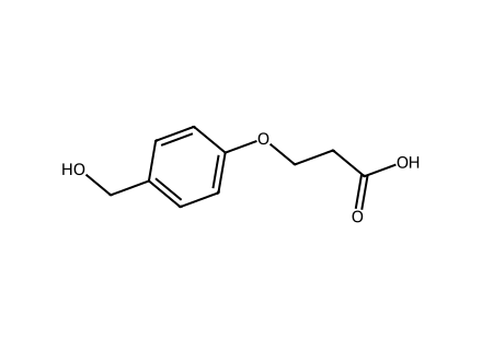 3-(4-Hydroxymethylphenoxy)propionic acid molecular structure