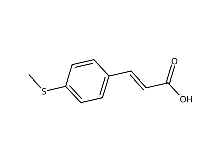 3-[4-(Methylsulfanyl)phenyl]acrylic acid molecular structure