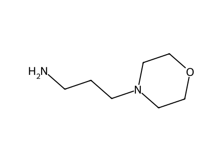 3-(4-Morpholinyl)propylamine structural formula