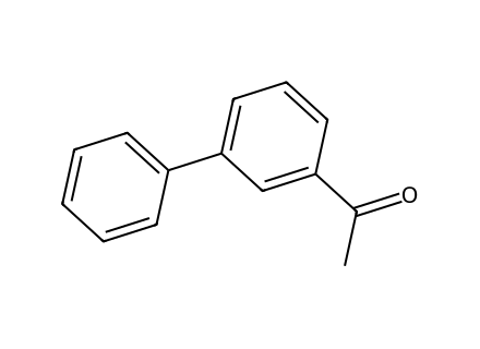 3-acetylbiphenyl molecular structure