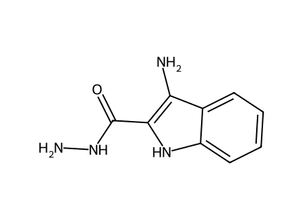 3-Amino-1H-indole-2-carbohydrazide molecular structure