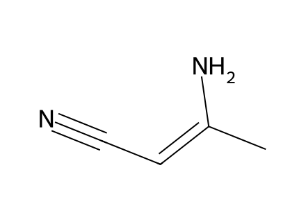 3-aminocrotononitrile molecular structure