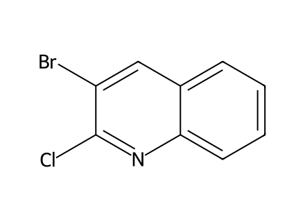 3-Bromo-2-chloroquinoline molecular structure