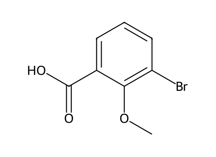 3-Bromo-2-Methoxybenzoic Acid molecular structure
