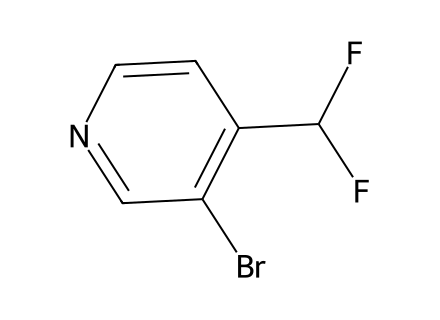 3-Bromo-4-(difluoromethyl)pyridine molecular structure