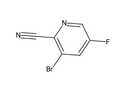3-Bromo-5-fluoropicolinonitrile molecular structure