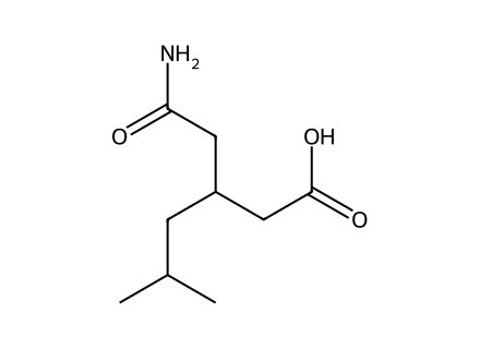 3-Carbamoylmethyl-5-Methylhexanoic Acid molecular structure