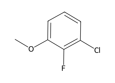 3-Chloro-2-fluoroanisole molecular structure